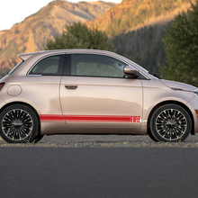Rocker Panel Stripe Decal Side Graphics Stripes für Fiat 500 2
 3