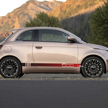 Rocker Panel Stripe Decal Side Graphics Stripes für Fiat 500 3
 3