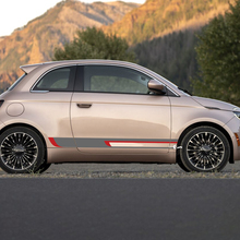 Rocker Panel Zwei Farbstreifen -Aufkleber -Seitengrafikstreifen für Fiat 500
 2