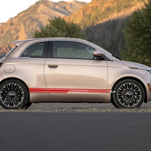 Rocker Panel Stripe Decal Side Graphics Stripes für Fiat 500 4
 3