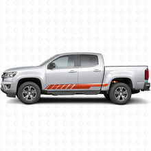 Schräge Rennstreifen für Türen & Schweller für Chevrolet Colorado 2. Generation 2015-2022_4