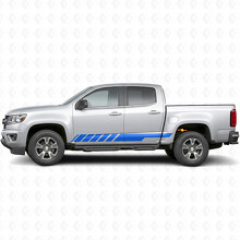 Schräge Rennstreifen für Türen & Schweller für Chevrolet Colorado 2. Generation 2015-2022_5