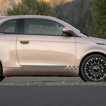 Rocker Panel Stripe Decal Side Graphics Stripes für Fiat 500 5
 2