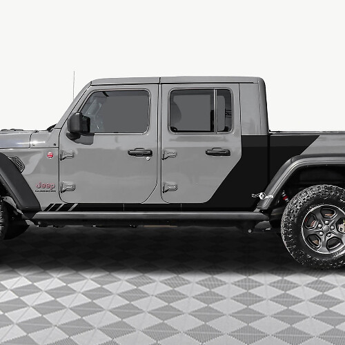 Heckseitentüren Vinyl Aufkleber Aufkleber Fit Jeep Gladiator 2
