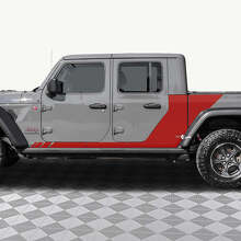 Verzierte Seitenstreifen Vinyl-Aufkleberset für Jeep Gladiator_2