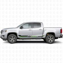 Schachbrett-Rennstreifen für Türen & Schweller für Chevrolet Colorado 2. Generation 2015-2022_4