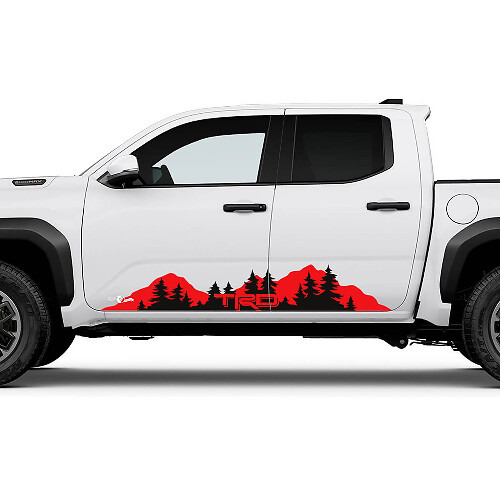 TRD Off Road Side Mountains Bäume Rocker -Panel Aufkleber für Toyota Tacoma
