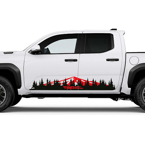 TRD Off Road Side Mountains Bäume Rocker -Panel Aufkleber für Toyota Tacoma Truck
