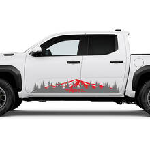 TRD Off Road Side Mountains Bäume Rocker -Panel Aufkleber für Toyota Tacoma Truck
 2