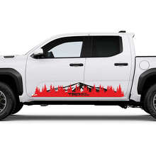 TRD Off Road Berge Wald Tür Seiten Schweller Aufkleber Sticker 2 für Toyota Tacoma 3
