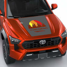 Toyota Tacoma Vintage Stripes Topografische Karten -Seitenhaube Heckklappe Aufkleber Aufkleber
 2