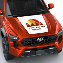 Toyota Tacoma Vintage Stripes Topografische Karten -Seitenhaube Heckklappe Aufkleber Aufkleber
 3