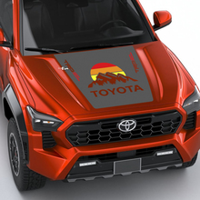 TRD Off Road Mountains Vintage Retro Heritage Stripes Wrap Hood Aufkleber für Toyota Tacoma 4. Generation
 2