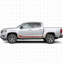 Honigwaben-Tür- und Seitenschweller-Vinylstreifen für Chevrolet Colorado 2. Generation 2015-2022_4