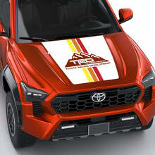 TRD Mountains Vintage Retro Heritage Stripes Hood Decal Aufkleber für Toyota Tacoma 4. Gen
 3