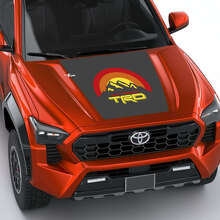 TRD Mountains Vintage Retro Streifen Motorhaubenaufkleber 3 für Toyota Tacoma 4. Generation 3