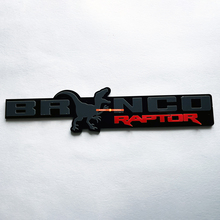 Bronco Raptor Fender Abzeichen Heckklappe Emblem 3D -Abzeichen
 3