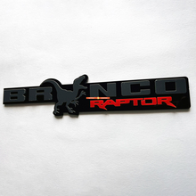 Bronco Raptor Fender Abzeichen Heckklappe Emblem 3D -Abzeichen
 4