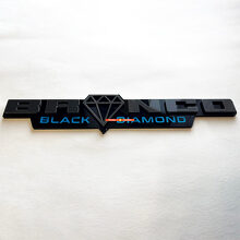 Black Diamond Horse 3D Kotflügelabzeichen Emblem für Muscle Cars_4