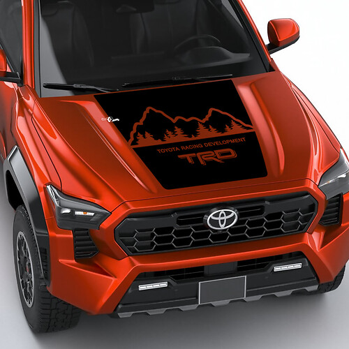 TRD Mountains Wrap Hood Decal Aufkleber für Toyota Tacoma 4. Generation Generation
