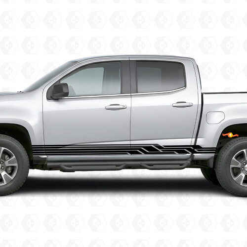 Angular Lightning Tür- & Schweller-Vinylstreifen für Chevrolet Colorado 2. Generation 2015-2022