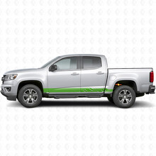 Angular Lightning Tür- & Schweller-Vinylstreifen für Chevrolet Colorado 2. Generation 2015-2022_6