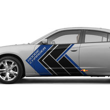 Zwei Farben Seitenstreifen Aufkleber für Dodge Challenger oder Ladegerät
 2
