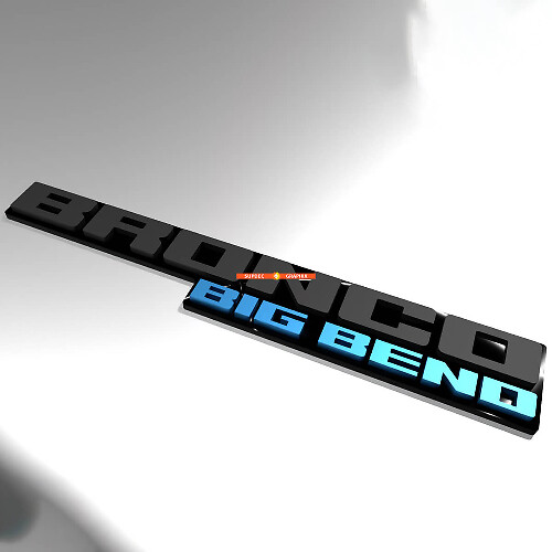 Bronco Big Bend Fender Abzeichen Heckklappe Emblem 3D Abzeichen 2
