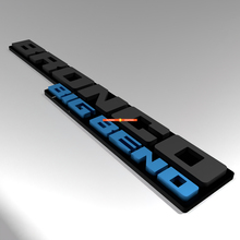 Bronco Big Bend Fender Abzeichen Heckklappe Emblem 3D Abzeichen 2
 2