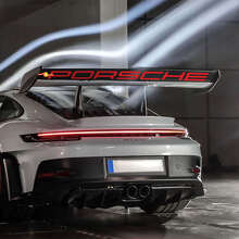 Weissach-Stil Heckflügel Vinylaufkleber für Porsche GT3 RS_3
