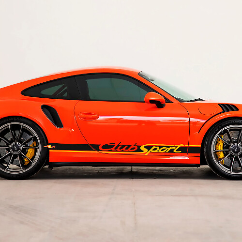 Club Sport Side Stripes Aufkleber für Porsche 911
