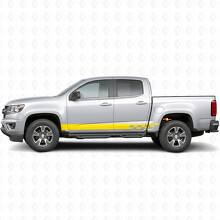 Schachbrettblitz Tür- und Seitenschweller-Aufkleber für Chevrolet Colorado 2. Generation 2015-2022_3
