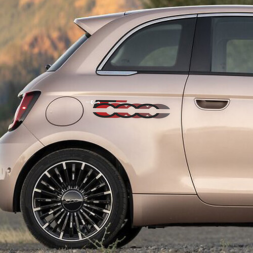 500 Aufkleber Seitengrafiken für Fiat 500
