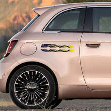 500 Aufkleber Seitengrafiken für Fiat 500
 3
