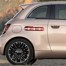 500 Aufkleber Seiten 2 Farben Grafiken für Fiat 500
 3