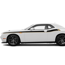 Zwei Farben Seitenstreifen Aufkleber für Dodge Challenger
 2
