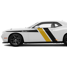 Racing-Stil Seitenstreifen Vinyl-Aufkleber Set für Dodge Challenger_3