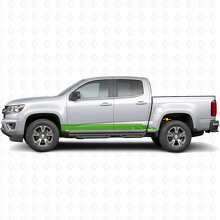 Mehrlagige Vinylstreifen für Tür und Schweller mit Lightning-Design für Chevrolet Colorado 2. Generation 2015-2022_6