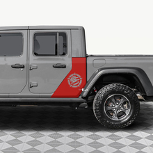 Militärstern US-Flagge Vinyl-Aufkleber für die hinteren Seitentüren passend für Jeep Gladiator 3
 2