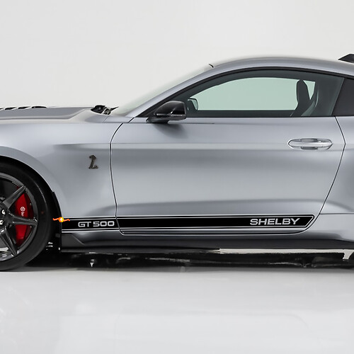 GT500 Shelby Schweller-Aufkleber für Ford Mustang
 1