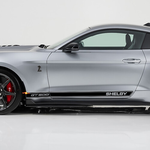 GT500 Shelby Seitenschweller-Aufkleber für Ford Mustang 2
 1