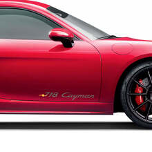 Cayman Schriftzug Seitenstreifen Aufkleber Für Porsche 718 Cayman 3