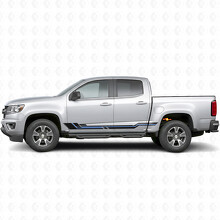Parallele Akzent-Tür- und Schweller-Vinylstreifen für Chevrolet Colorado 2. Generation 2015-2022_3