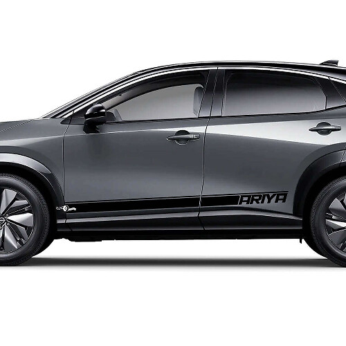 Sides Racing Logo Akzentstreifen Grafik Aufkleber Set für Nissan ARIYA