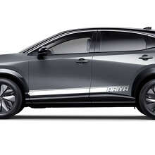 Sides Racing Logo Akzentstreifen Grafik Aufkleber Set für Nissan ARIYA 2