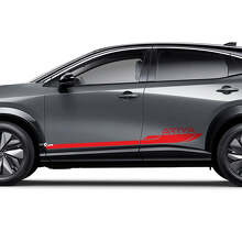 Seitenstreifen Grafik Aufkleber Set für Nissan ARIYA 2
 3
