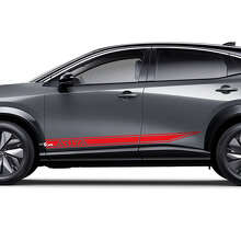 Seiten Geschärfte Racing Logo Akzentstreifen Grafik Dekor Kit für Nissan ARIYA 3