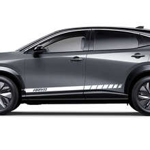 Sides Racing Logo Akzentstreifen Grafik-Aufkleber-Set 3 für Nissan ARIYA 2