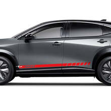 Seitenstreifen Grafik Aufkleber Set für Nissan ARIYA 4
 3