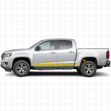Mountain Topographic Tür- & Schweller-Vinylstreifen für Chevrolet Colorado 2. Gen 2015-2022_3